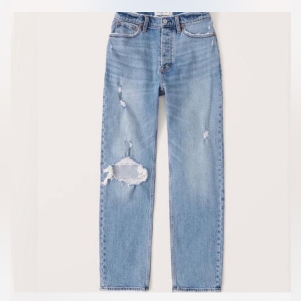 Abercrombie  Blue Distressed Women Jeans